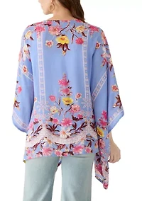 Wallpaper Floral Printed Crinkle Shawl