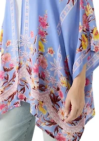 Wallpaper Floral Printed Crinkle Shawl