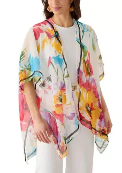 Women's Brushstroke Bloom Topper