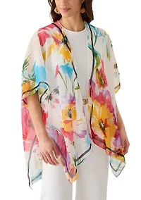 Women's Brushstroke Bloom Topper