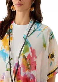 Women's Brushstroke Bloom Topper