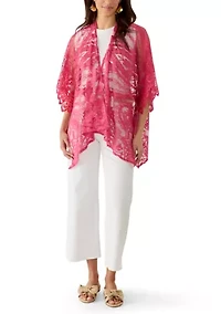 Women's Lace Cropped Fringe Topper