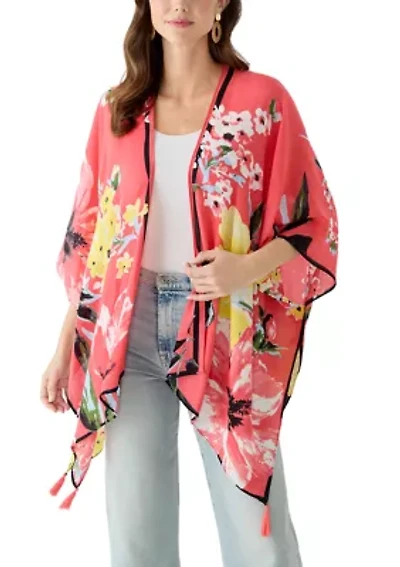 Pretty Blooms Crinkle Shawl