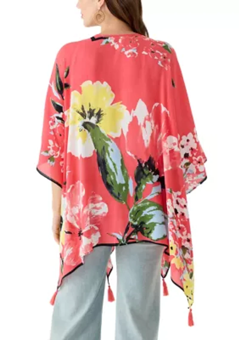 Pretty Blooms Crinkle Shawl