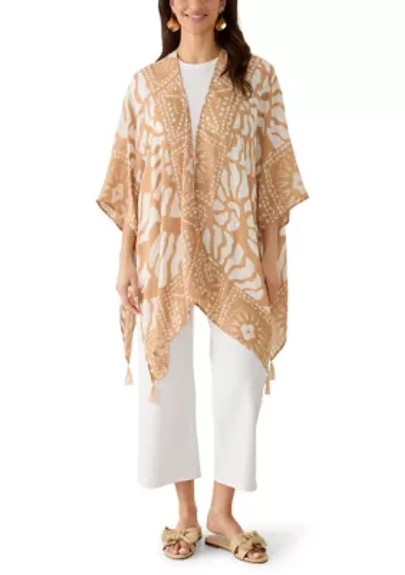 Women's Shell Swirl Crinkle Topper