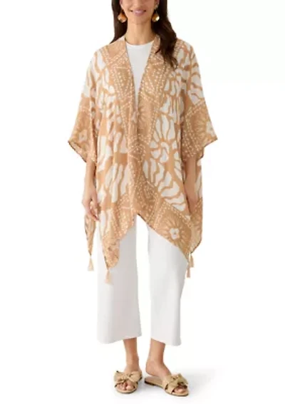 Women's Shell Swirl Crinkle Topper