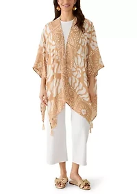 Women's Shell Swirl Crinkle Topper