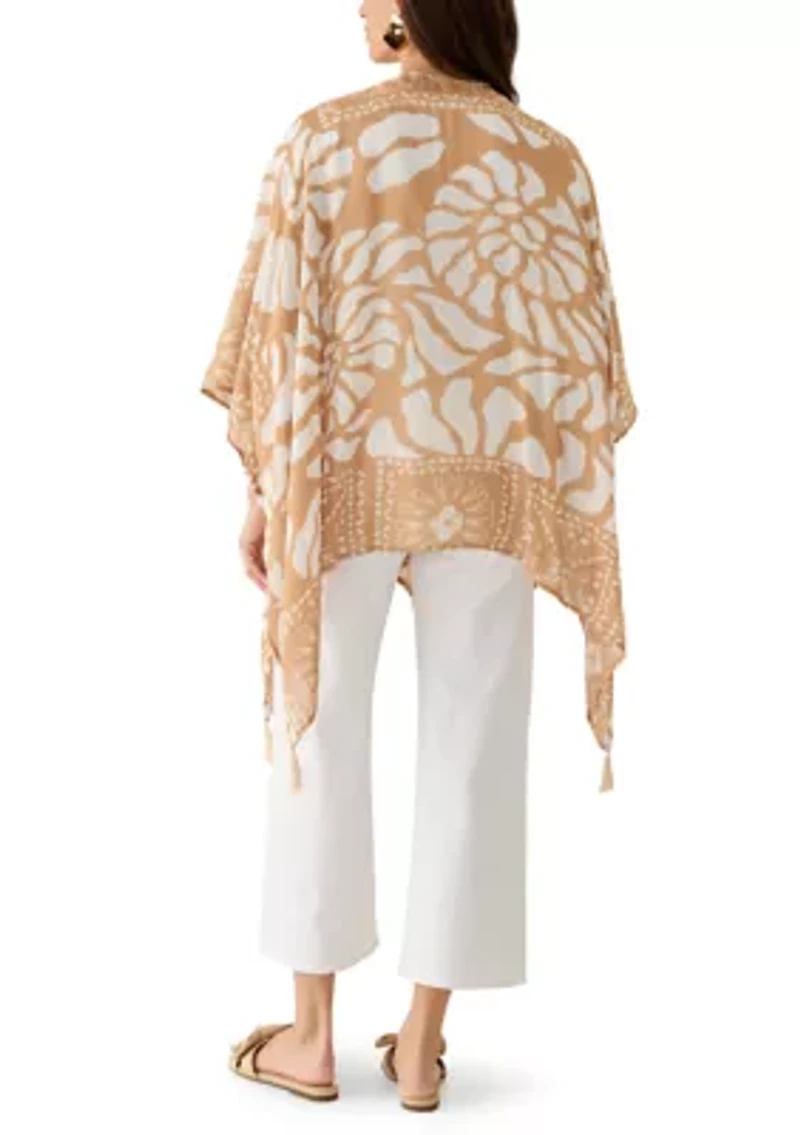 Women's Shell Swirl Crinkle Topper