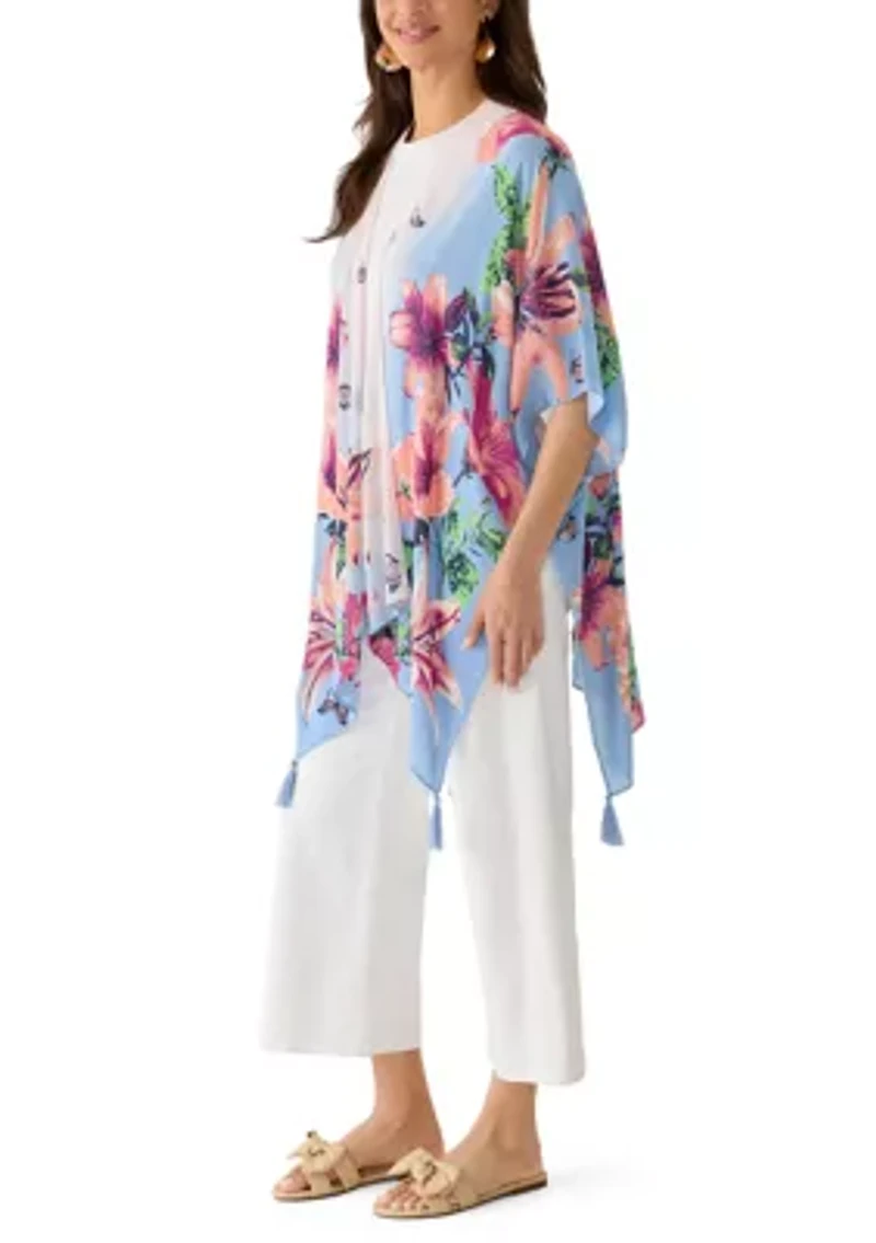 Women's Tropical Floral Topper