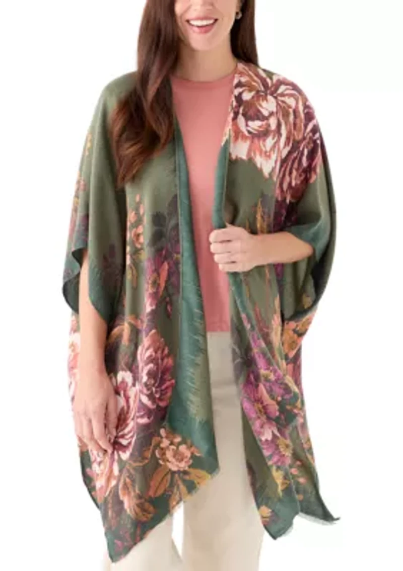 Women's Super Soft Tapestry Rose Topper