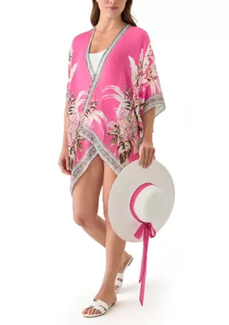 Banana Print Duster and Hat Set