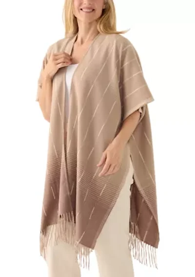 Women's Striped Ombre Feathersoft Topper