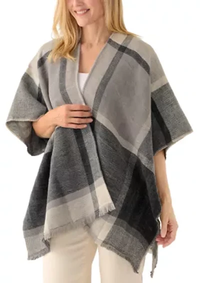 Women's Animal Plaid Printed Reversible Topper