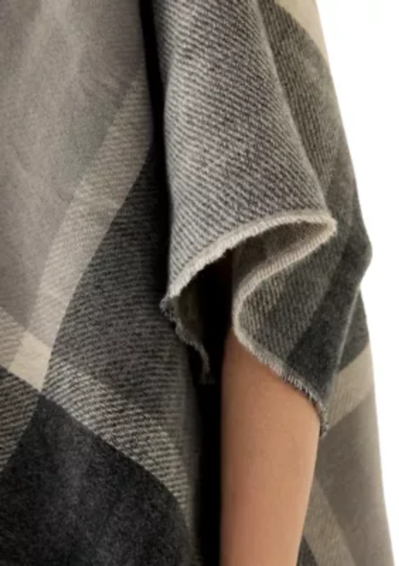 Women's Animal Plaid Printed Reversible Topper