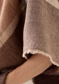 Women's Animal Plaid Printed Reversible Topper