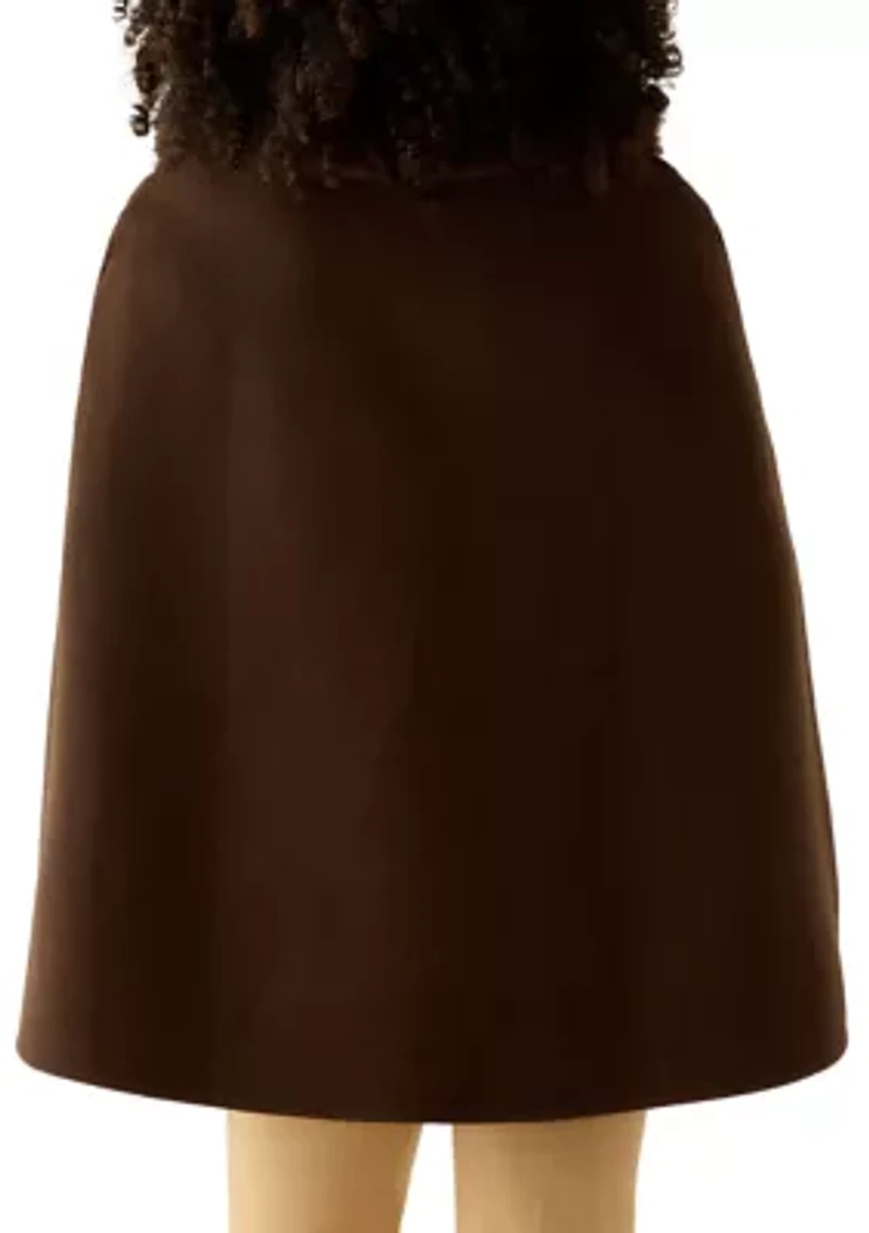 Women's Faux Fur Collar Cape Topper