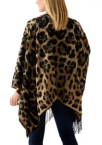 Women's Animal Jacquard Topper