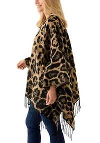 Women's Animal Jacquard Topper