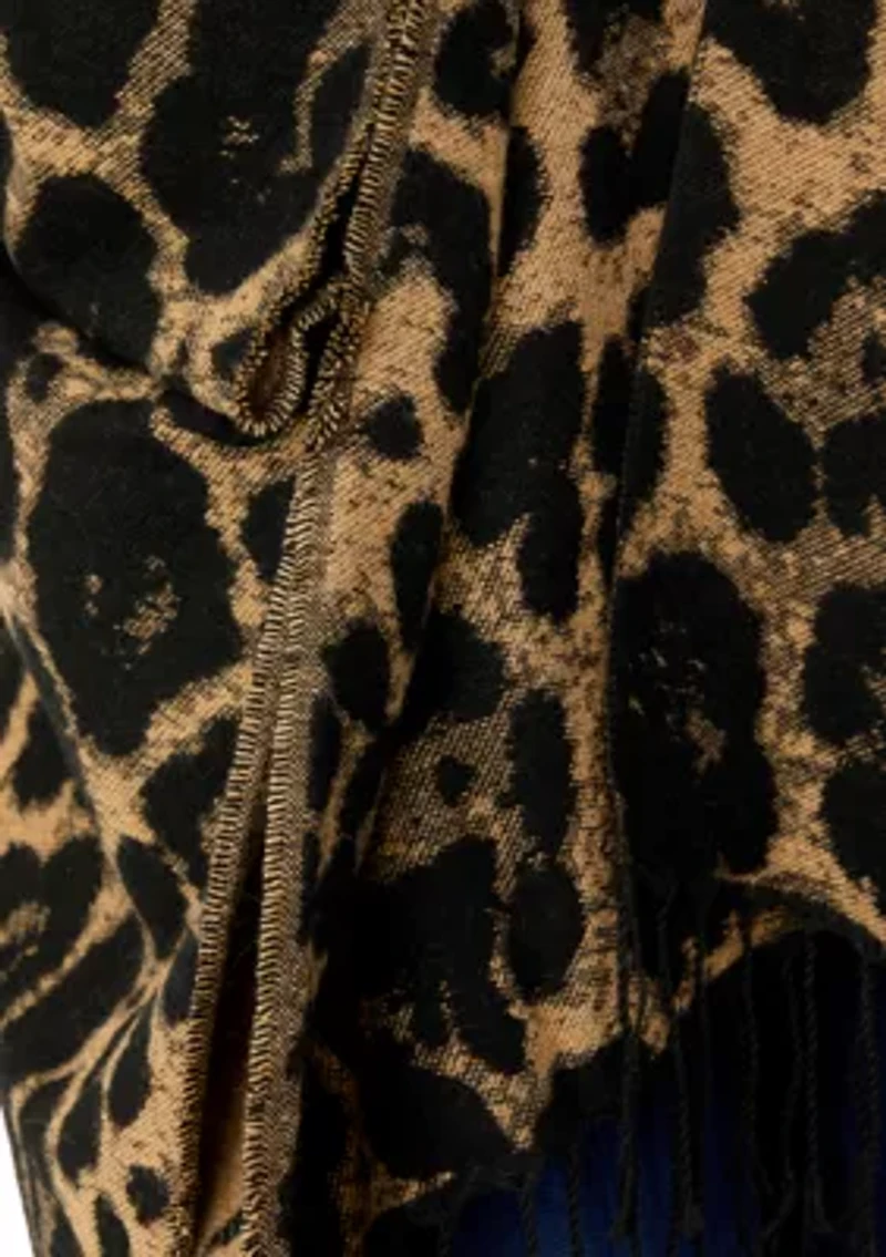 Women's Animal Jacquard Topper