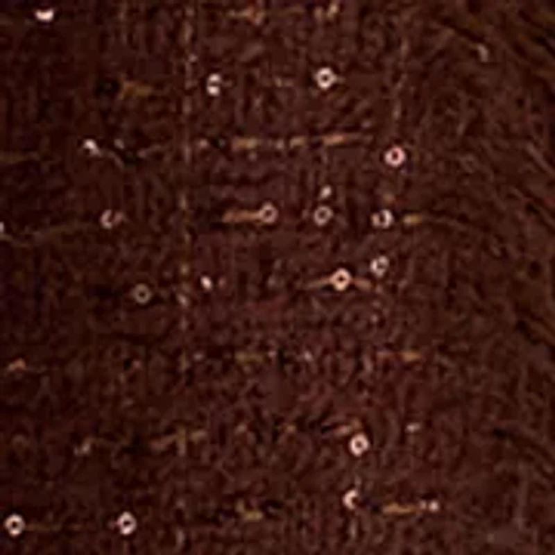 Women's Tweed Sequin Cape with Faux Fur