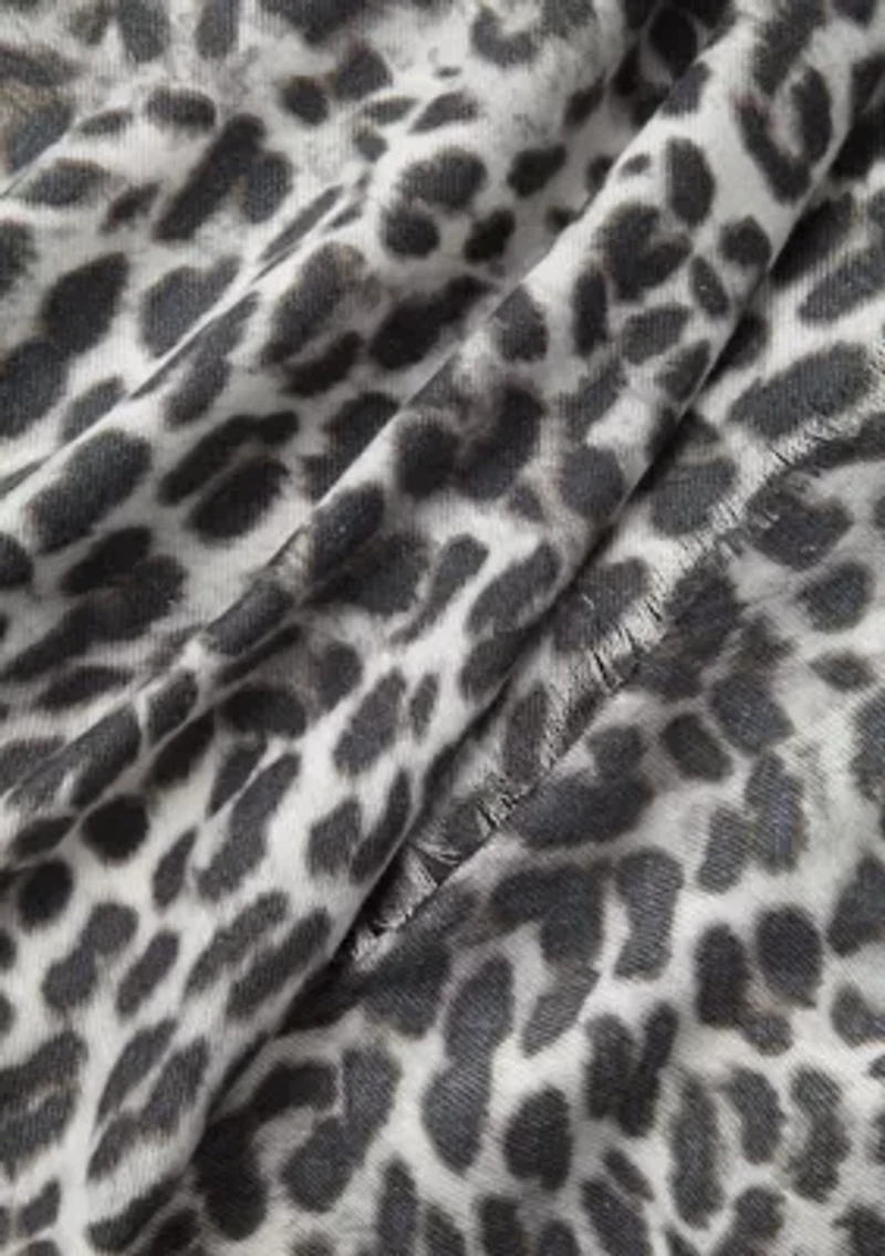 Super Soft Hazy Leopard Wrap Scarf