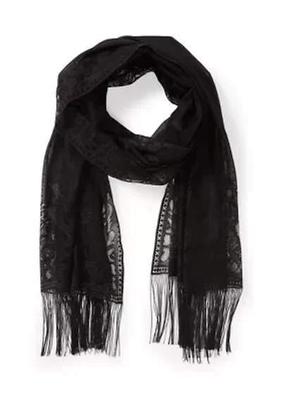 Lace Wrap with Fringe