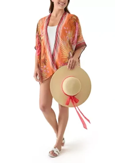 Printed Topper and Hat Set