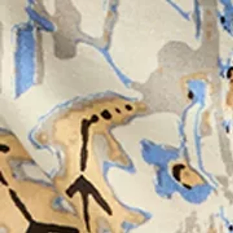 Carpet Silk Oblong Scarf 