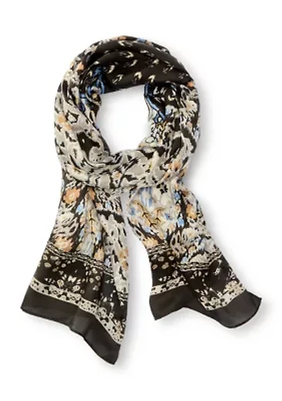 Carpet Silk Oblong Scarf 