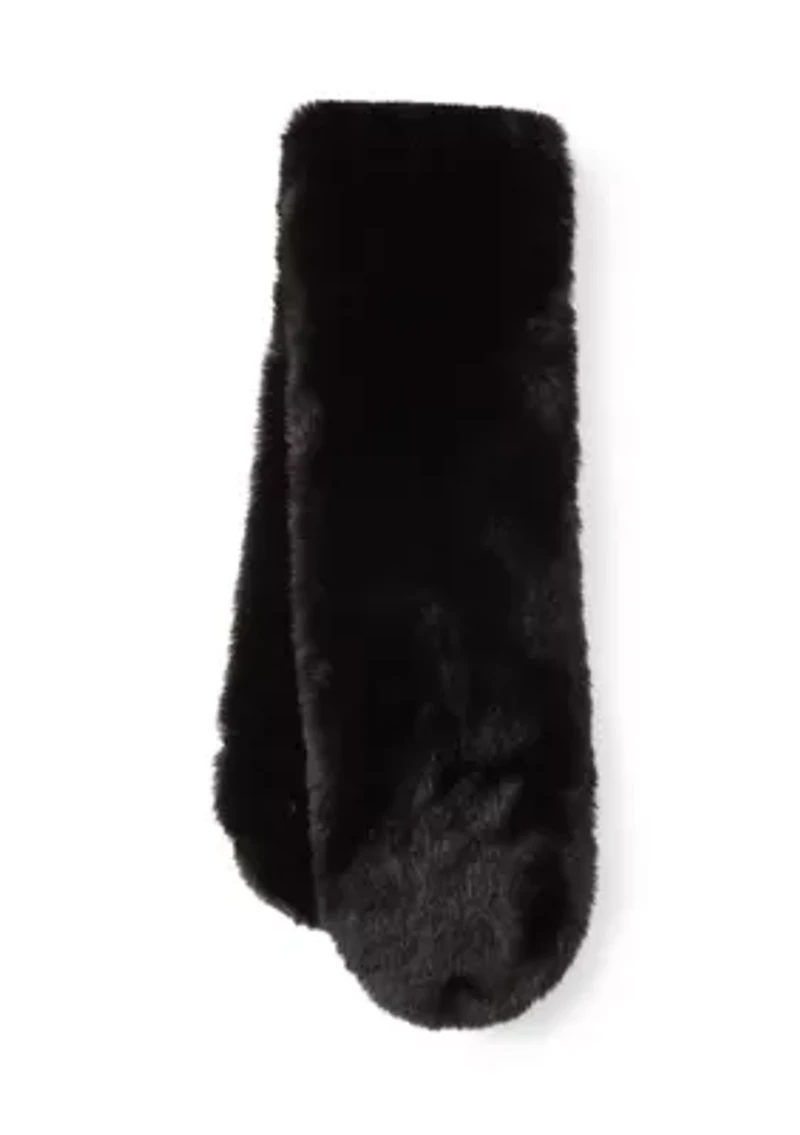 Faux Fur Pull Through Scarf