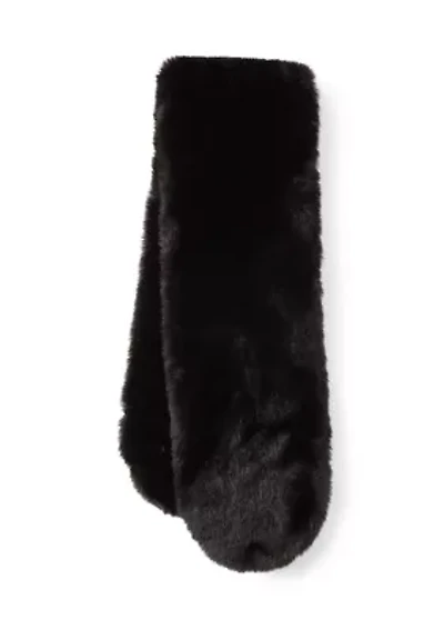 Faux Fur Pull Through Scarf