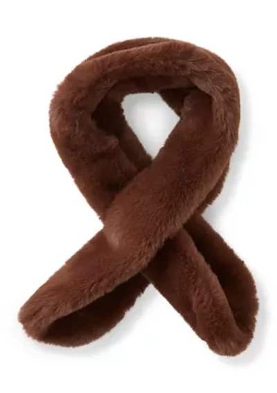 Faux Fur Pull Through Scarf