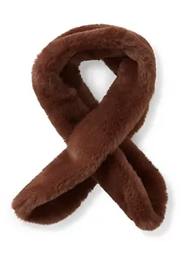 Faux Fur Pull Through Scarf