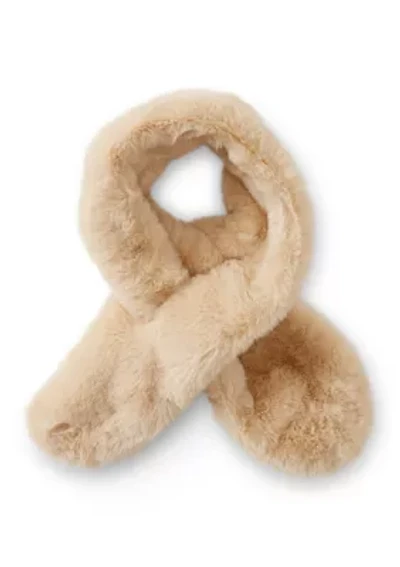 Faux Fur Pull Through Scarf