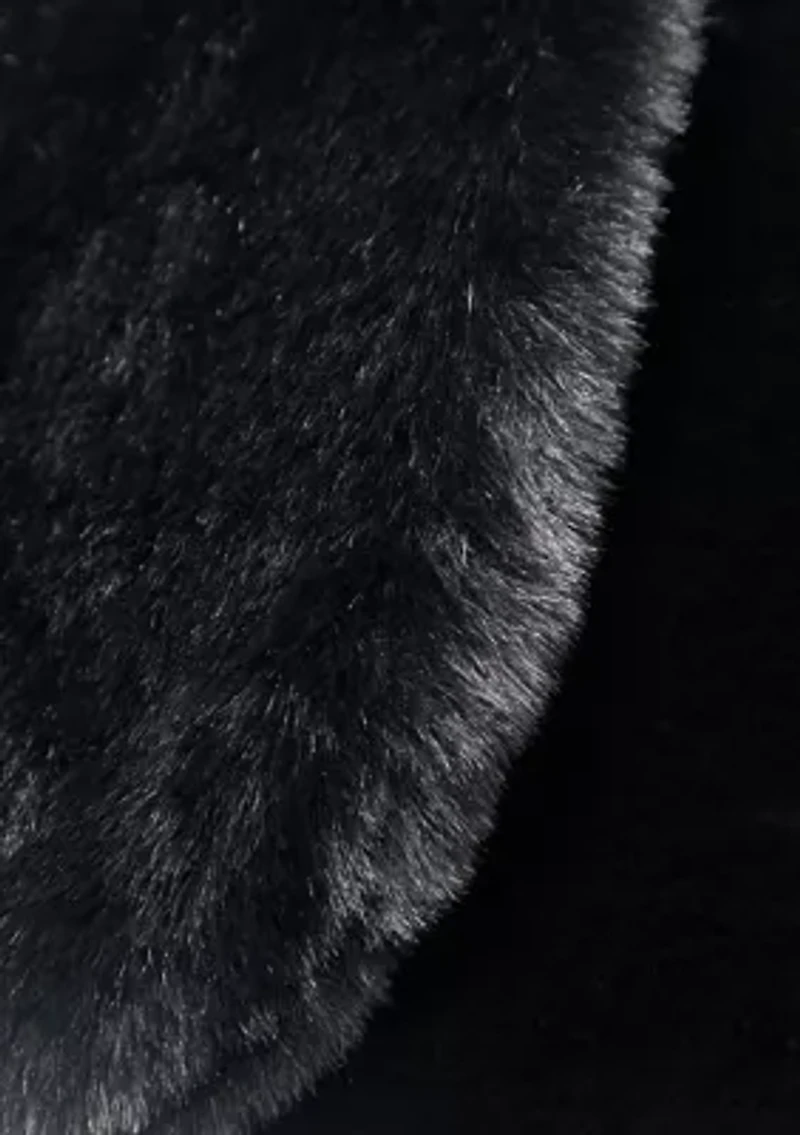 Faux Fur Pull Through Scarf