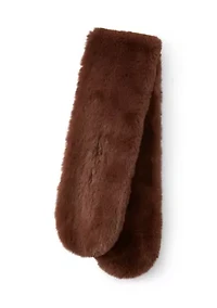 Faux Fur Pull Through Scarf