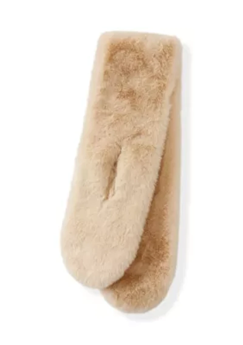 Faux Fur Pull Through Scarf