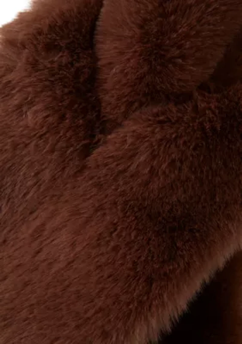 Faux Fur Pull Through Scarf