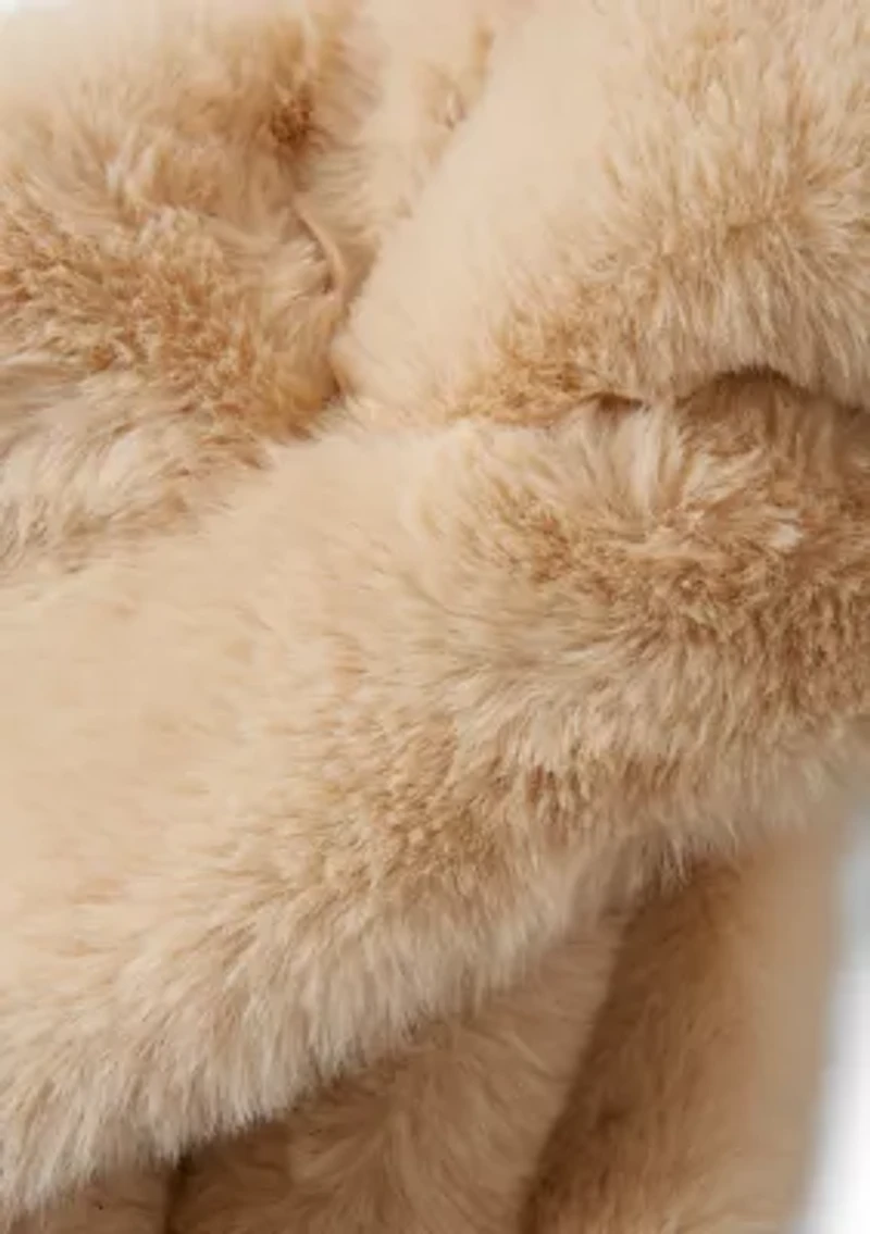 Faux Fur Pull Through Scarf