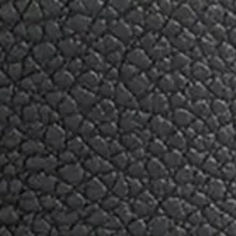 Sculptural Buckle Loops Tip Belt Pebbled Faux Leather