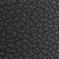 Sculptural Buckle Loops Tip Belt Pebbled Faux Leather