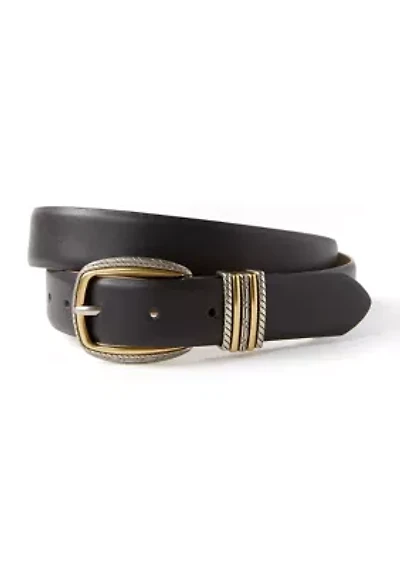 Two Tone Texture Multi Loop Belt