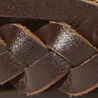 Braided Leather Classic Belt with Western Etched Hardware