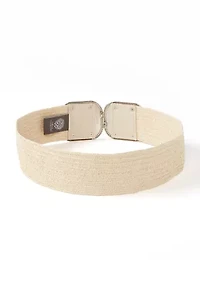 Straw Stretch Buckle Belt