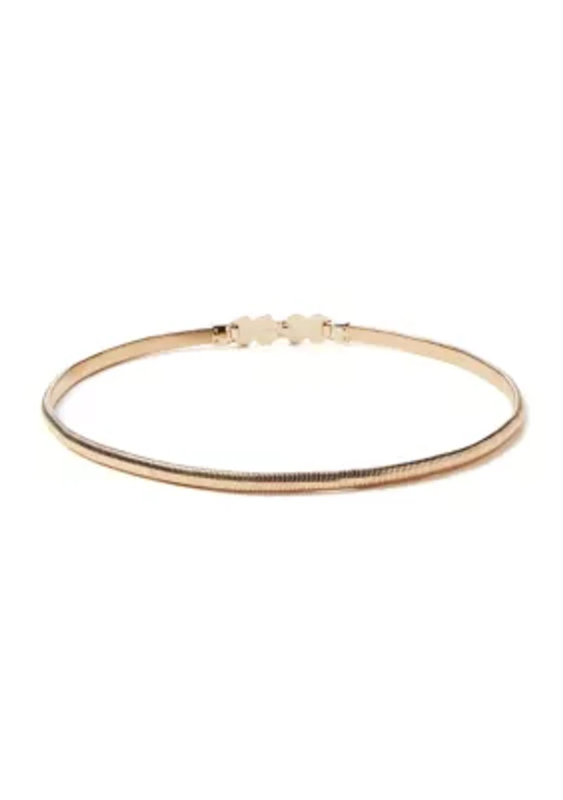 Stretch Cobra Seashell Belt with Buckle