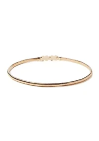 Stretch Cobra Seashell Belt with Buckle