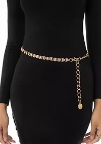 Chain Belt with Crystal Links