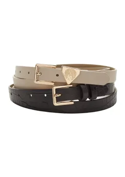 2-Pack of Skinny Belts