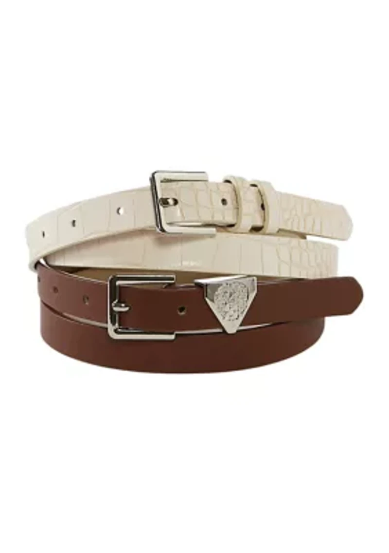 2-Pack of Skinny Belts