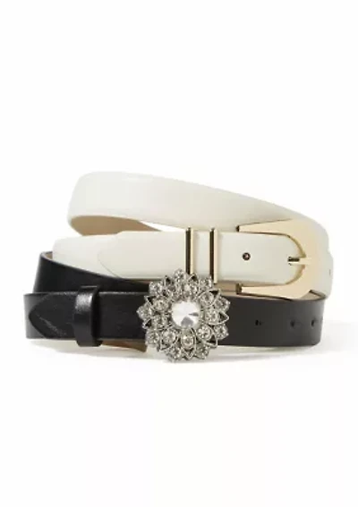 Crystal Buckle and Classic Belt Set